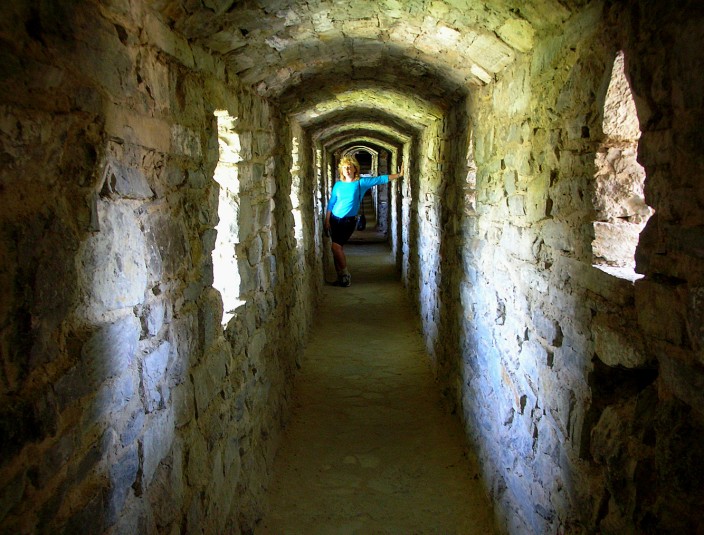 Inside the ramparts